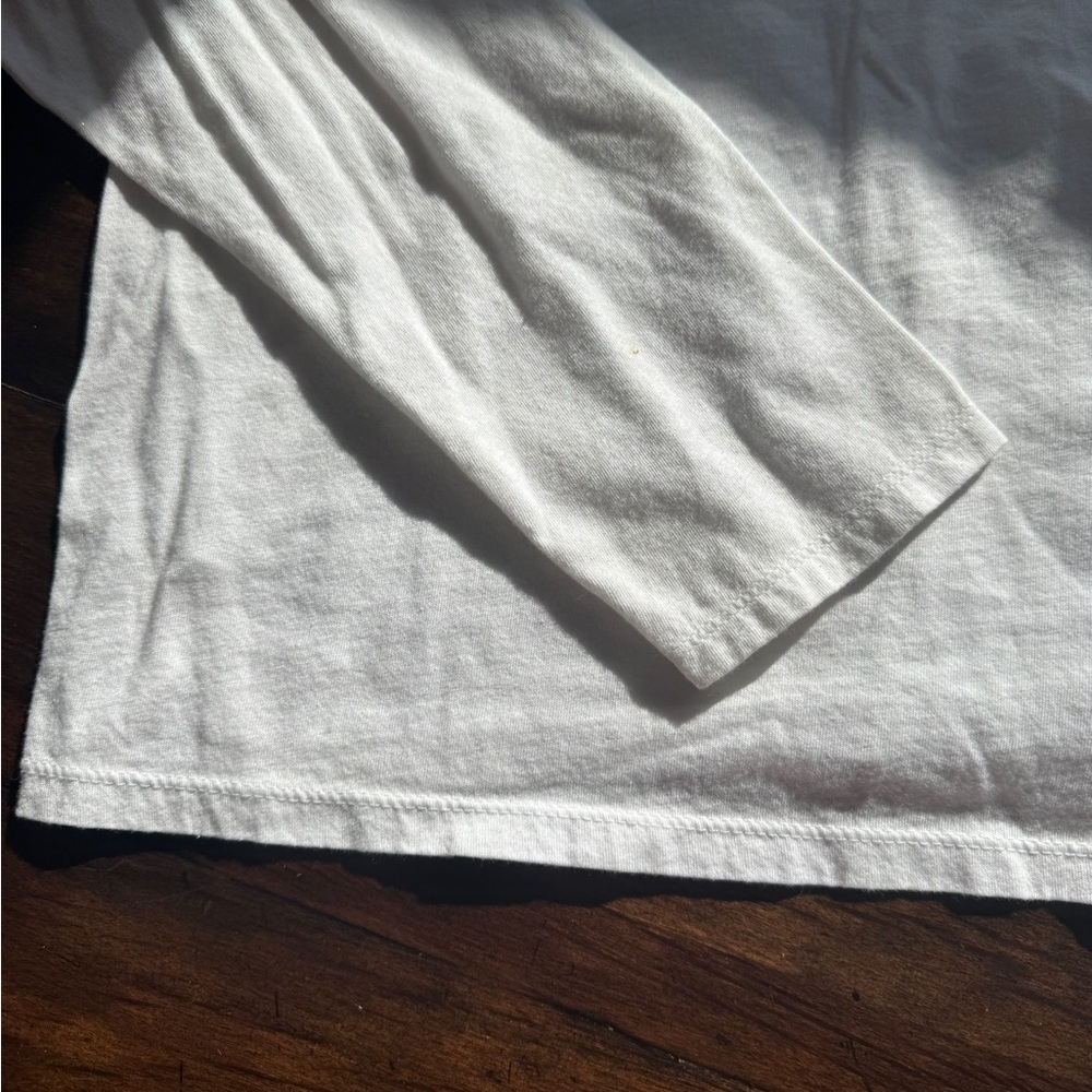 White Long Sleeve Shirt with Brownie Print-Size Medium - Picture 6 of 7